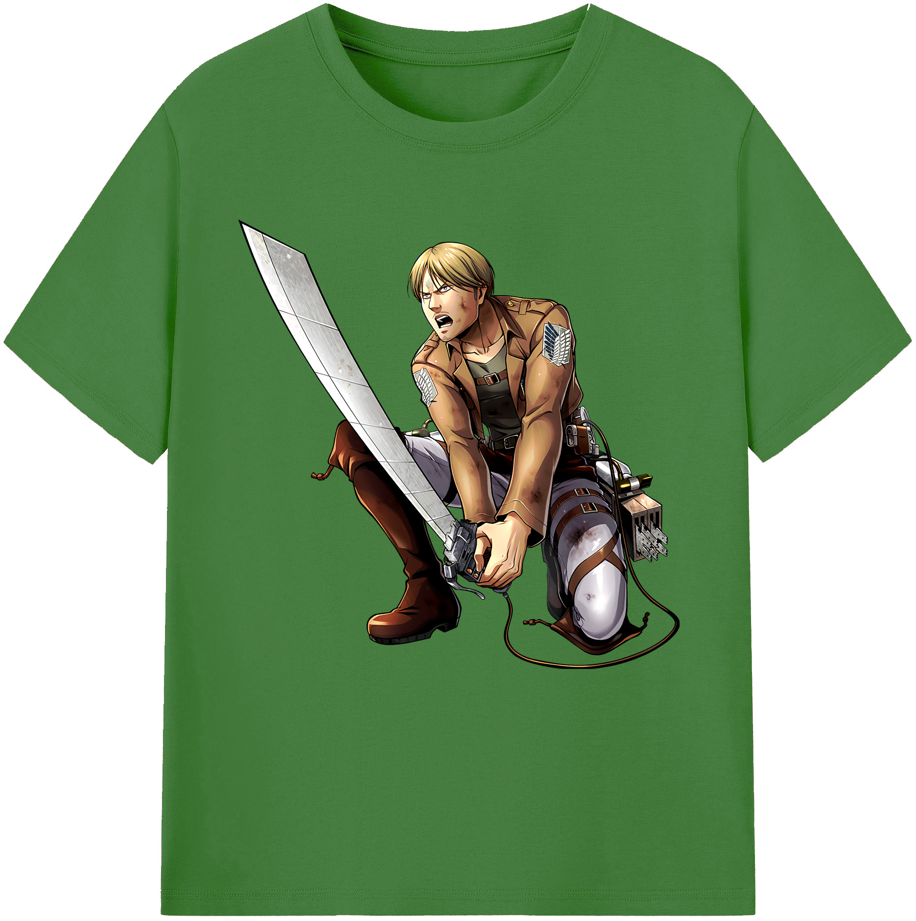 （画像用） 進撃の巨人 ミケ·ザカリアス Attack on Titan Mike Zakarius レディースカジュアルプリントTシャツ（綿100％）